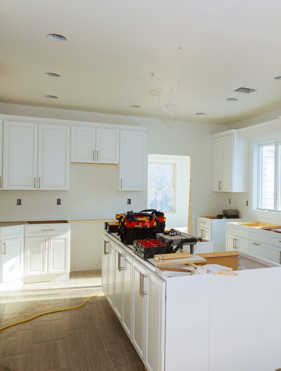 Installing new kitchen countertops