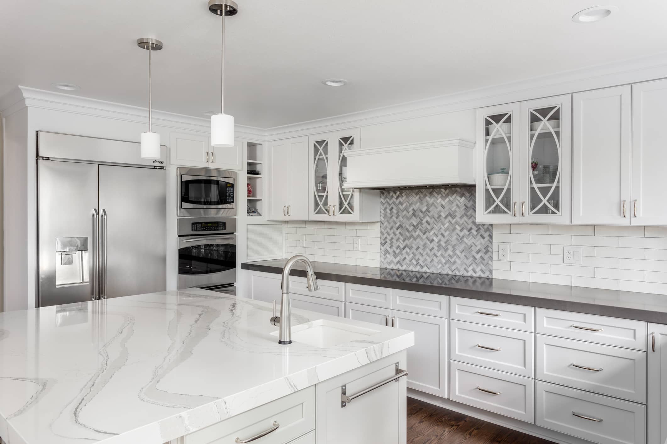 beautiful kitchen in new luxury home